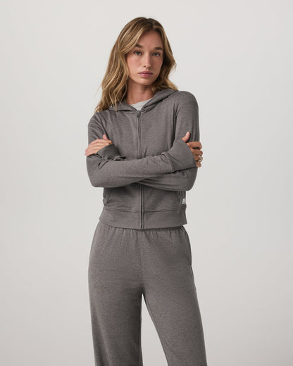 Halo Mini FZ Hoodie Women's Chia Heather Hoodie | Vuori For sale