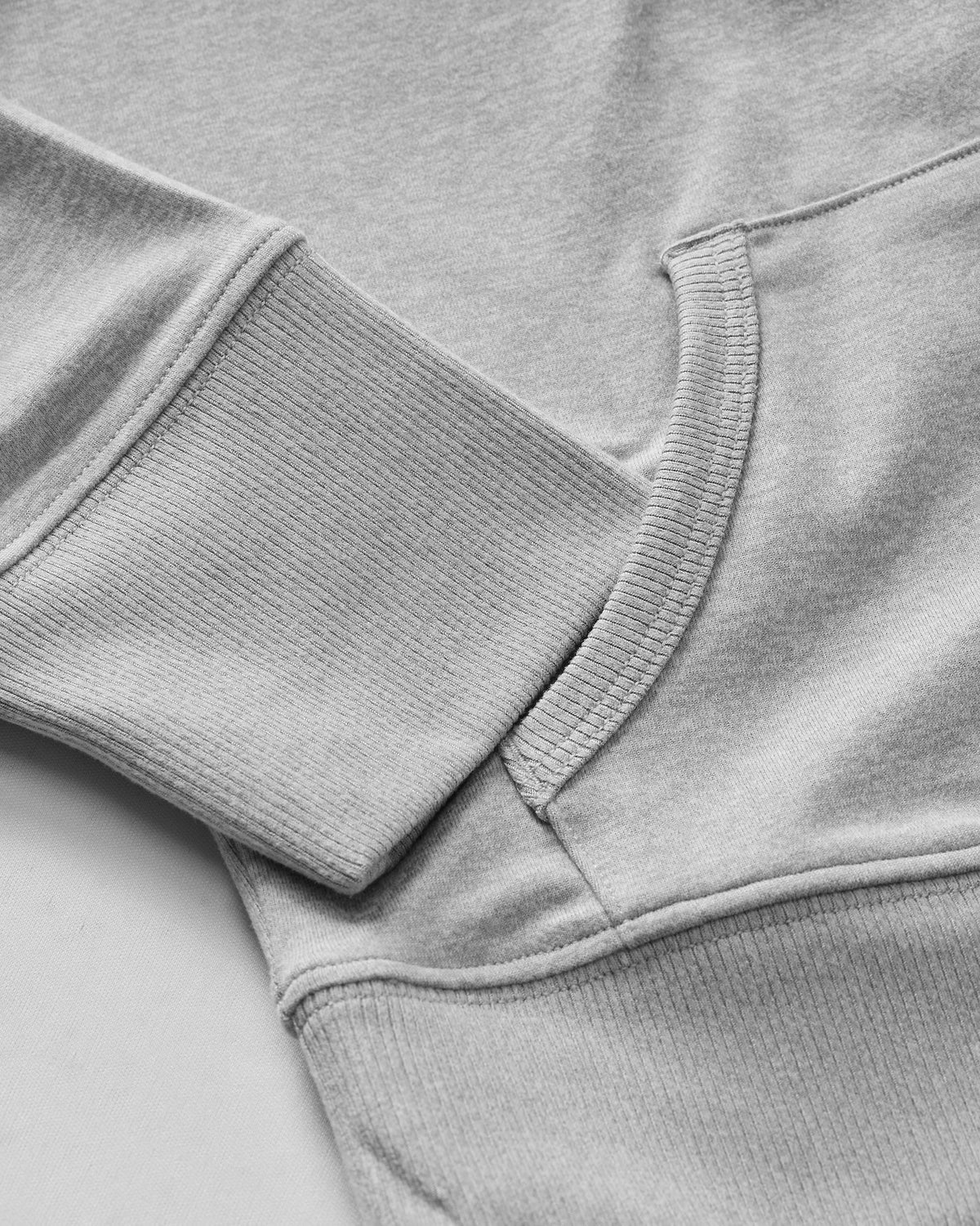 Halo Mini Full Zip Hoodie Pale Grey Heather | Vuori Online