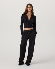 Compose Full Zip Hoodie Women's Black Zip-Up Jacket | Vuori