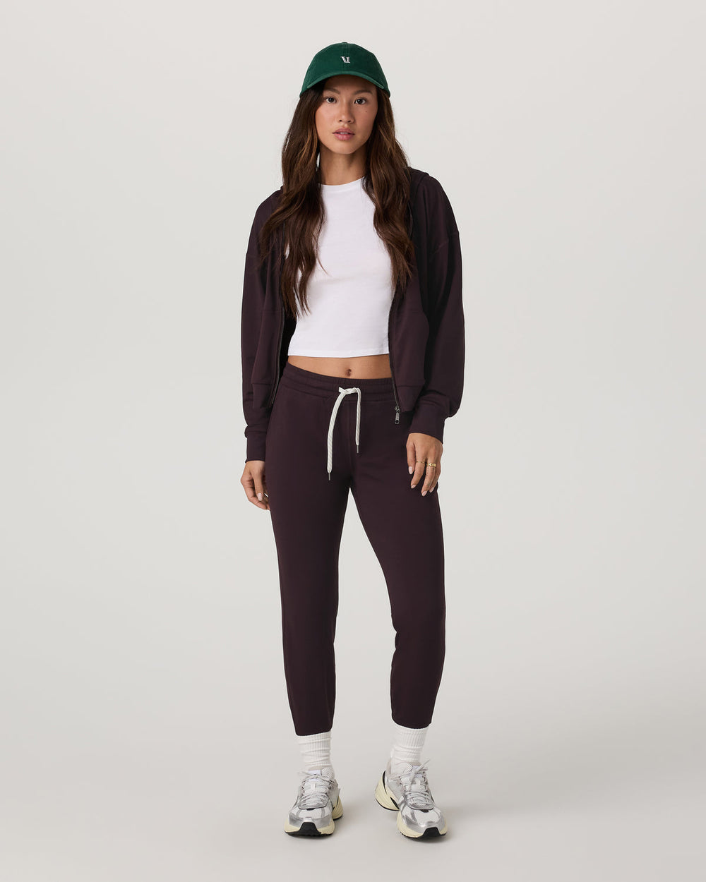 Halo Full Zip Hoodie Women's Raisin Hoodie | Vuori Sale