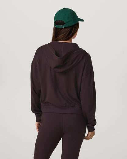 Halo Full Zip Hoodie Women's Raisin Hoodie | Vuori Sale