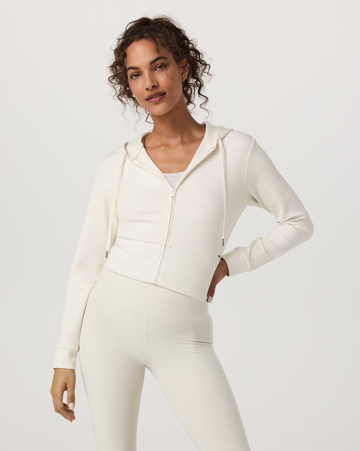 Compose Full Zip Hoodie Women's Marshmallow Jacket | Vuori For sale