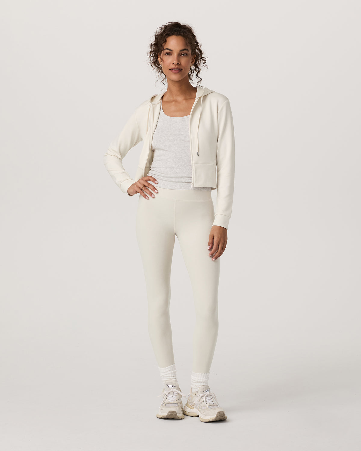 Compose Full Zip Hoodie Women's Marshmallow Jacket | Vuori For sale