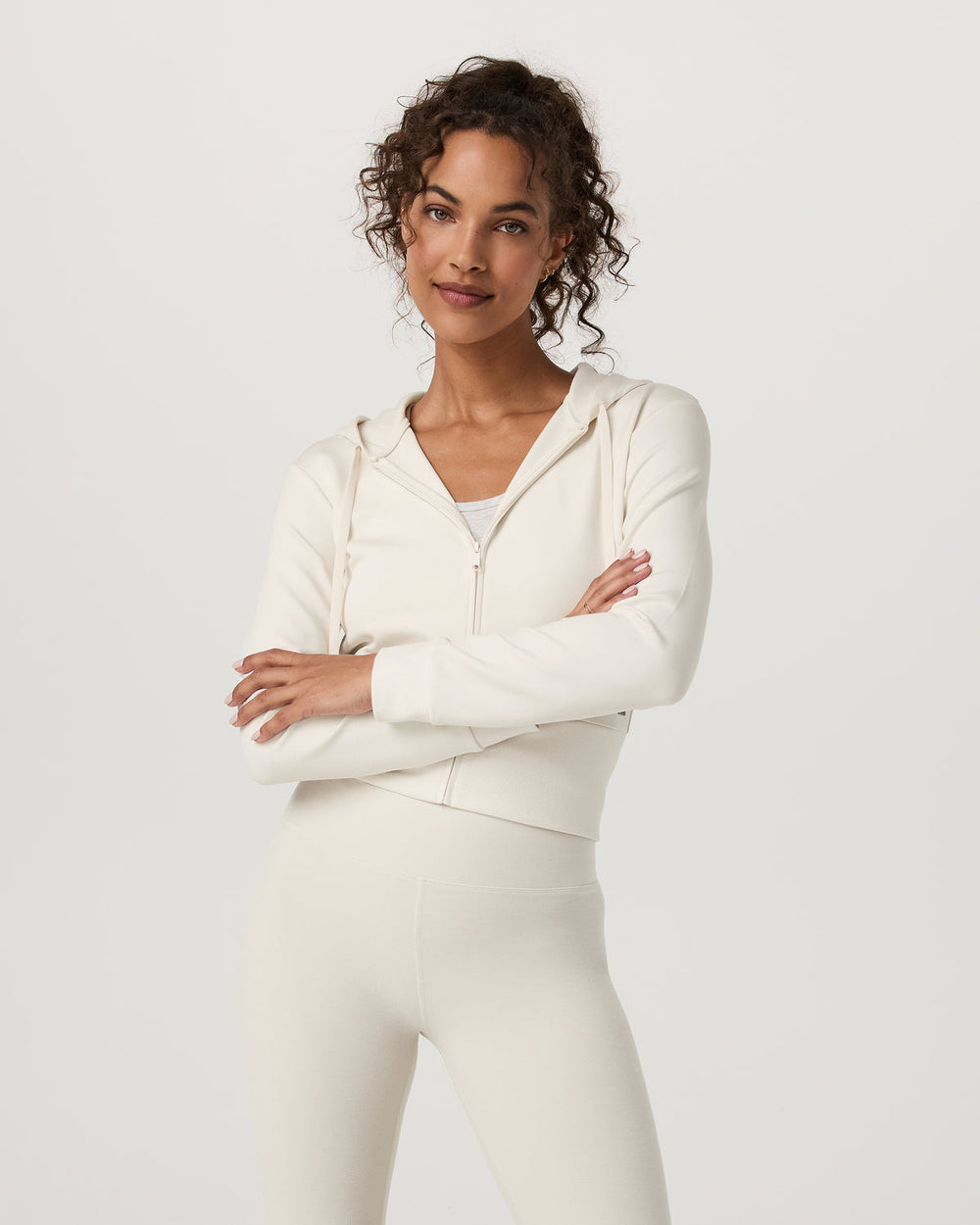 Compose Full Zip Hoodie Women's Marshmallow Jacket | Vuori For sale