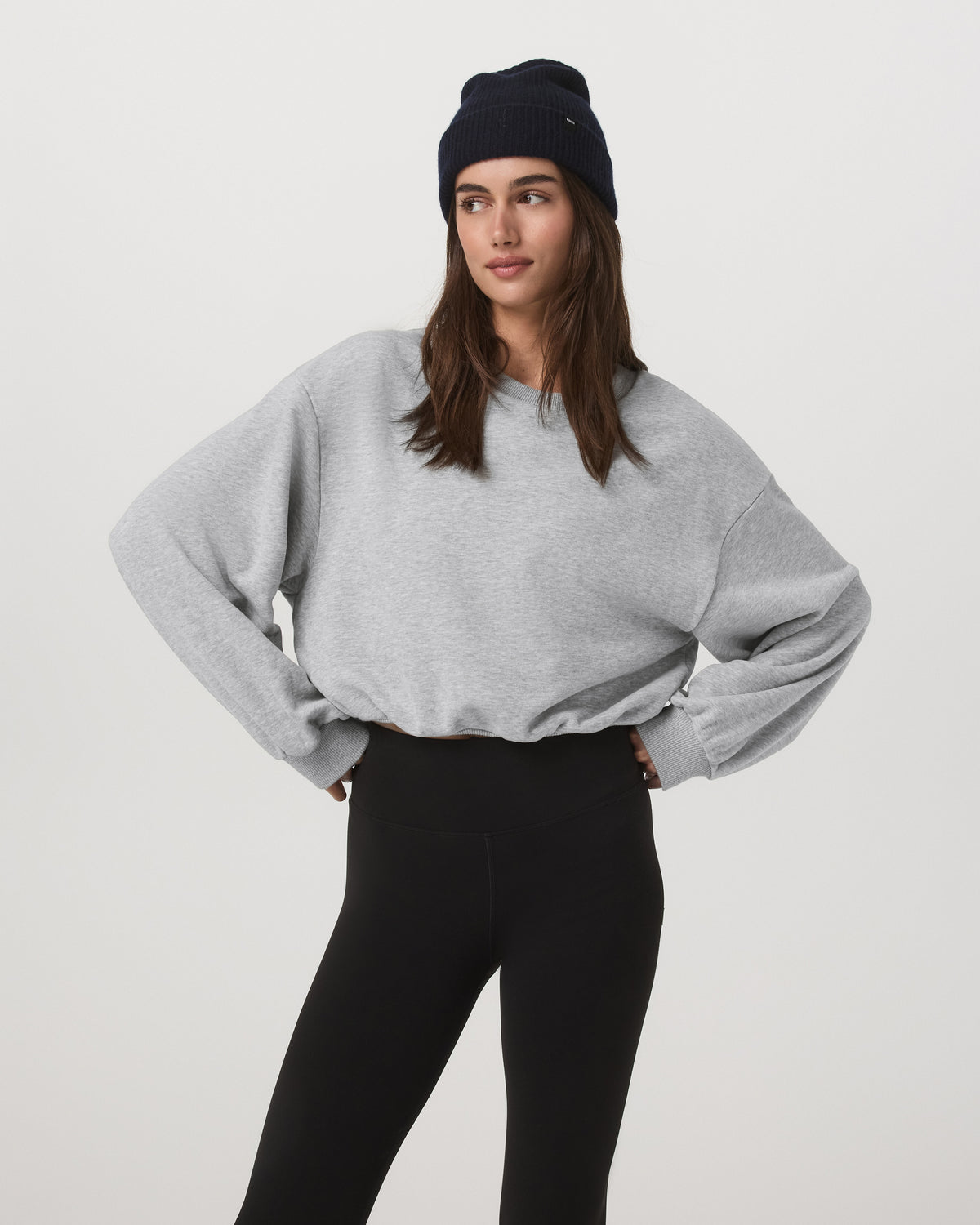 Sedona Bubble Crew Women's Light Heather Grey Crewneck | Vuori Online