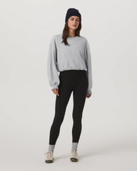Sedona Bubble Crew Women's Light Heather Grey Crewneck | Vuori Online