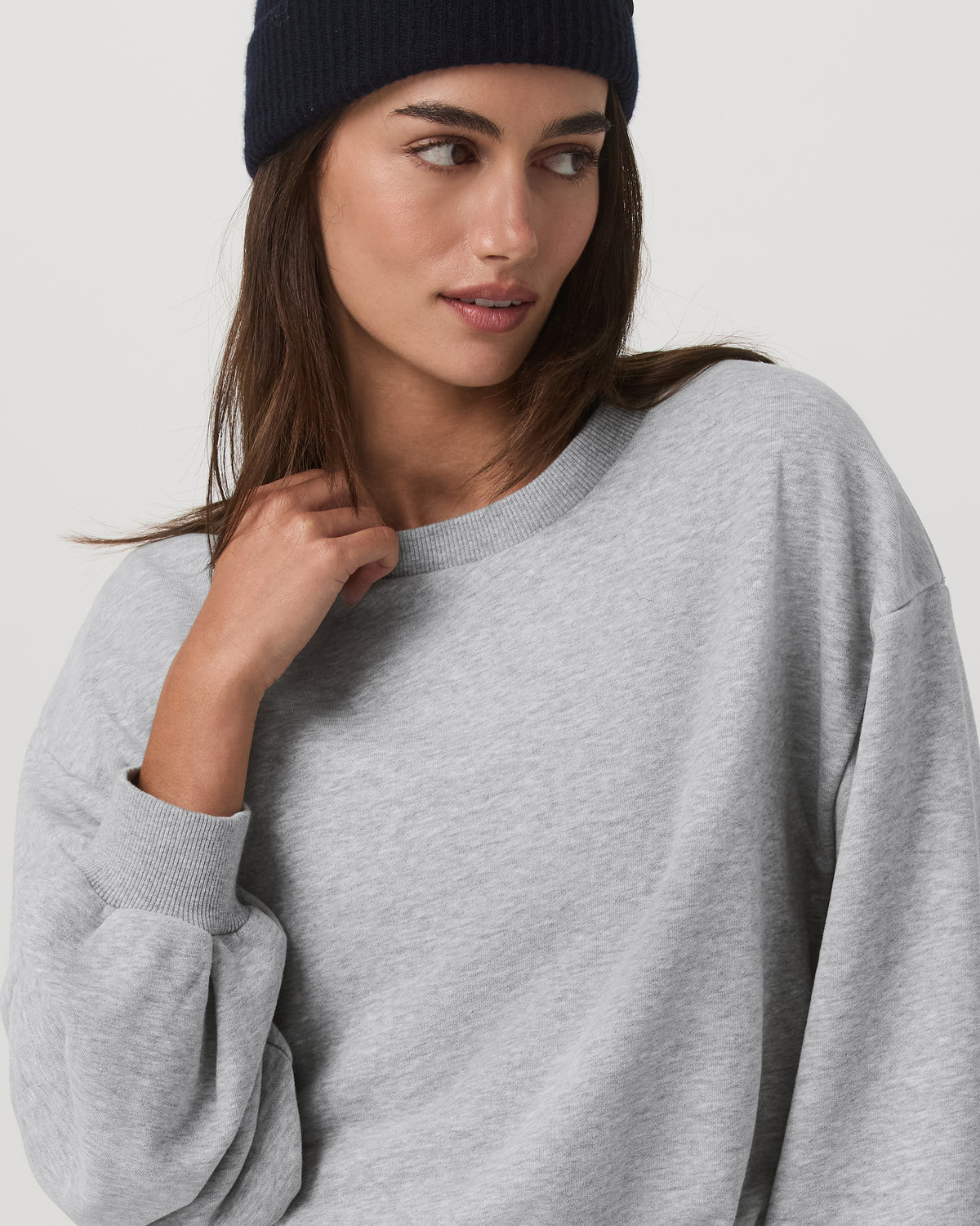 Sedona Bubble Crew Women's Light Heather Grey Crewneck | Vuori Online