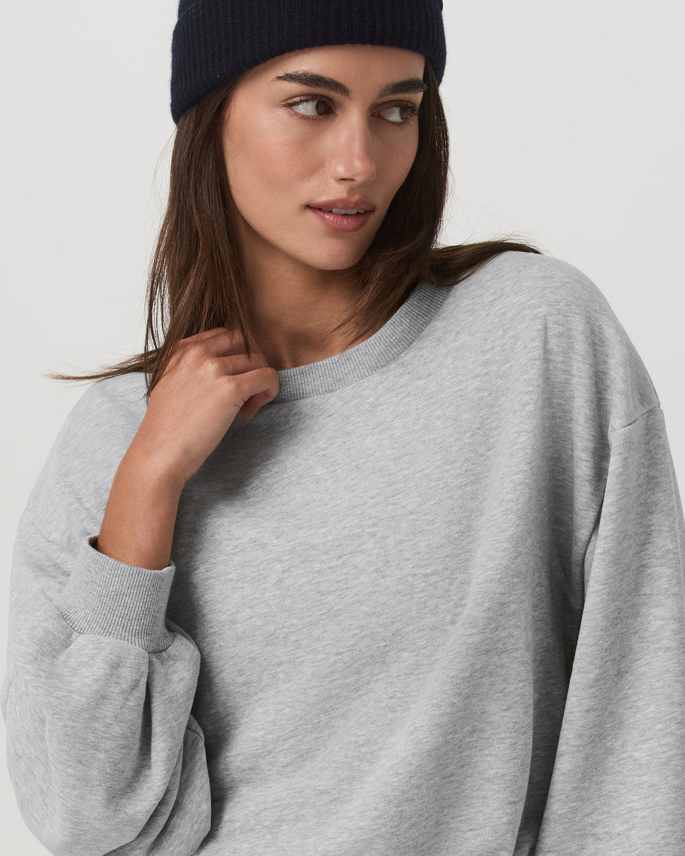 Sedona Bubble Crew Women's Light Heather Grey Crewneck | Vuori Online