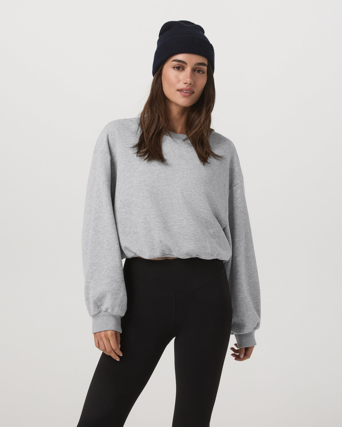 Sedona Bubble Crew Women's Light Heather Grey Crewneck | Vuori Online