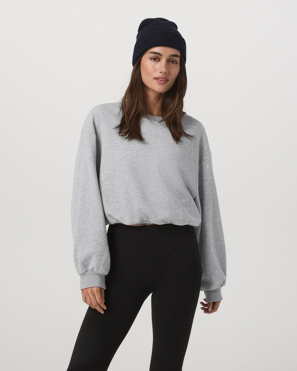 Sedona Bubble Crew Women's Light Heather Grey Crewneck | Vuori Online