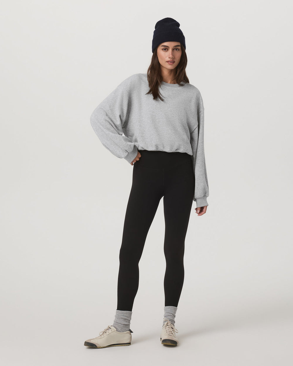Sedona Bubble Crew Women's Light Heather Grey Crewneck | Vuori Online