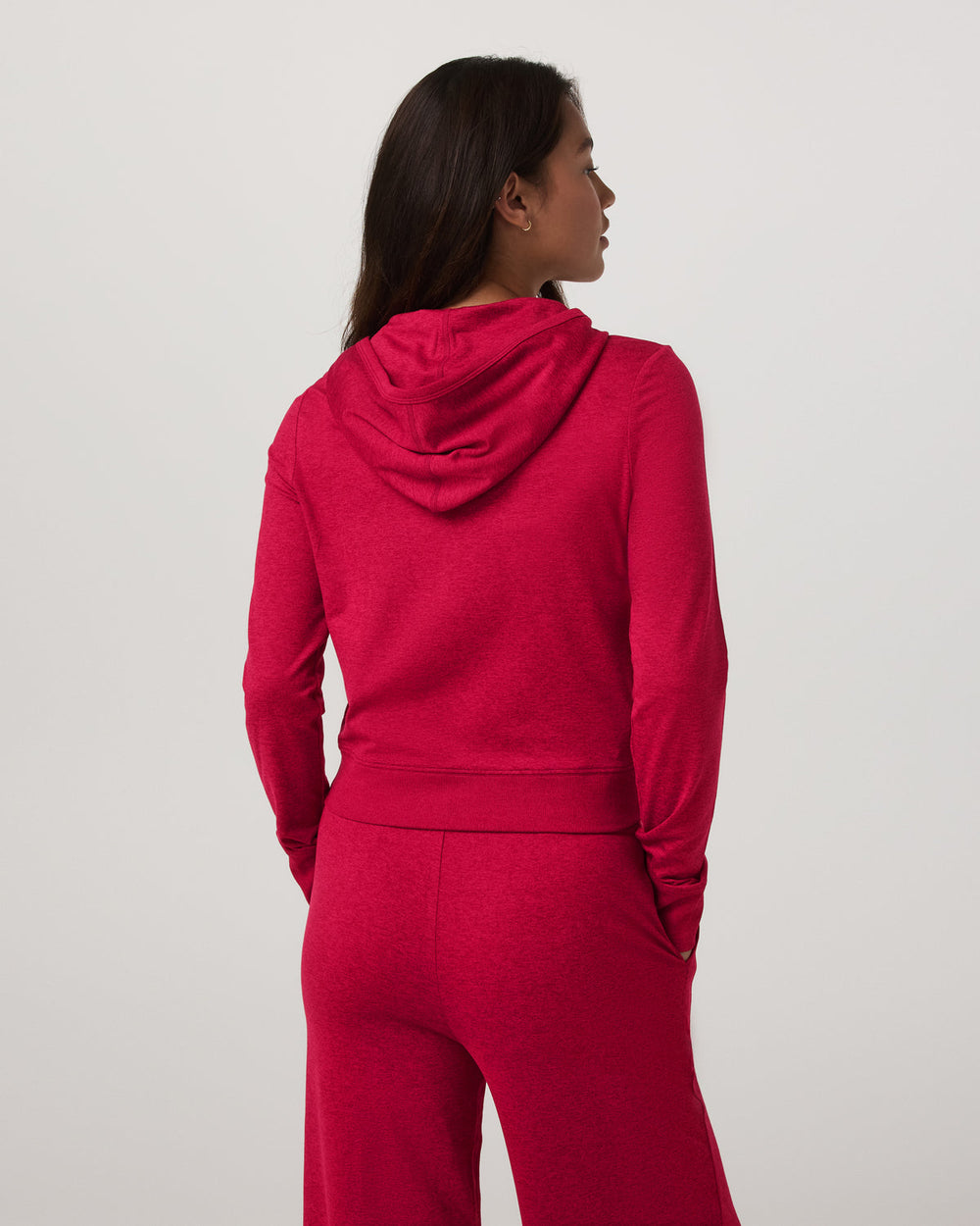 Halo Mini FZ Hoodie Women's Strawberry Heather Hoodie | Vuori Clothing