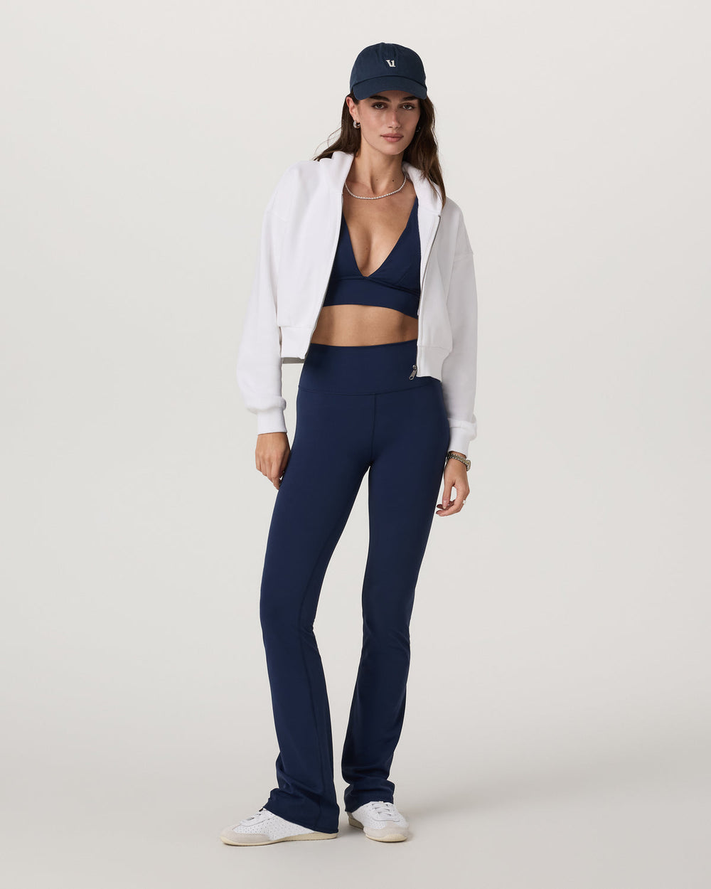 Restore Mini Full Zip Hoodie Women's White Jacket | Vuori Discount