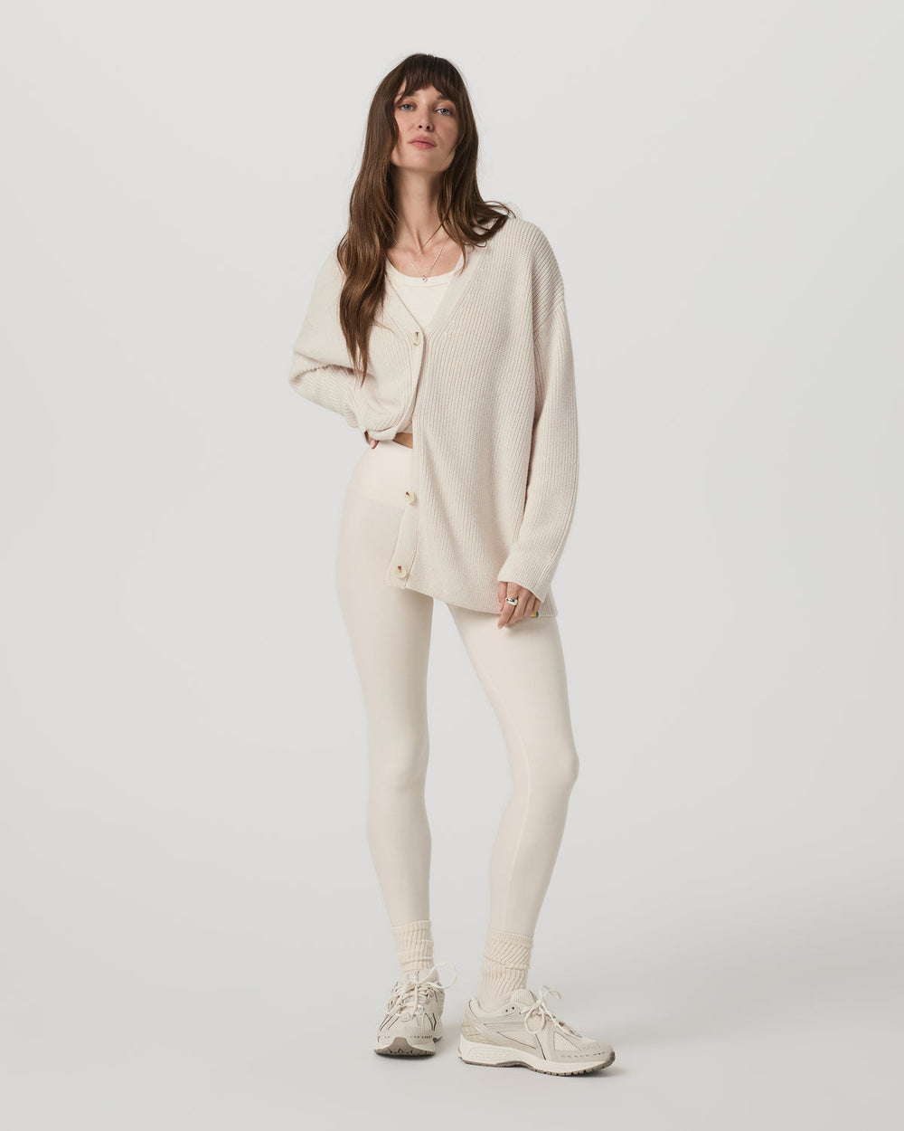 Alps Boyfriend Cardigan Women's Marshmallow Sweater | Vuori For sale