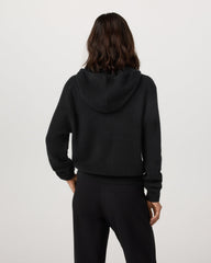 Émilie Cashmere Hoodie Women's Black Zip | Vuori Online