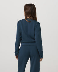 Compose Crew Ocean Blue Pullover Fleece Sweatshirt | Vuori On sale