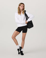 Restore Relaxed Half Zip Hoodie Women's White Pullover | Vuori For sale