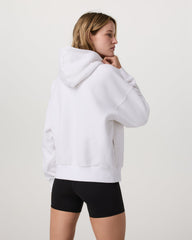 Restore Relaxed Half Zip Hoodie Women's White Pullover | Vuori For sale