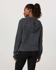 Émilie Cashmere Hoodie Women's Charcoal Heather | Vuori Online