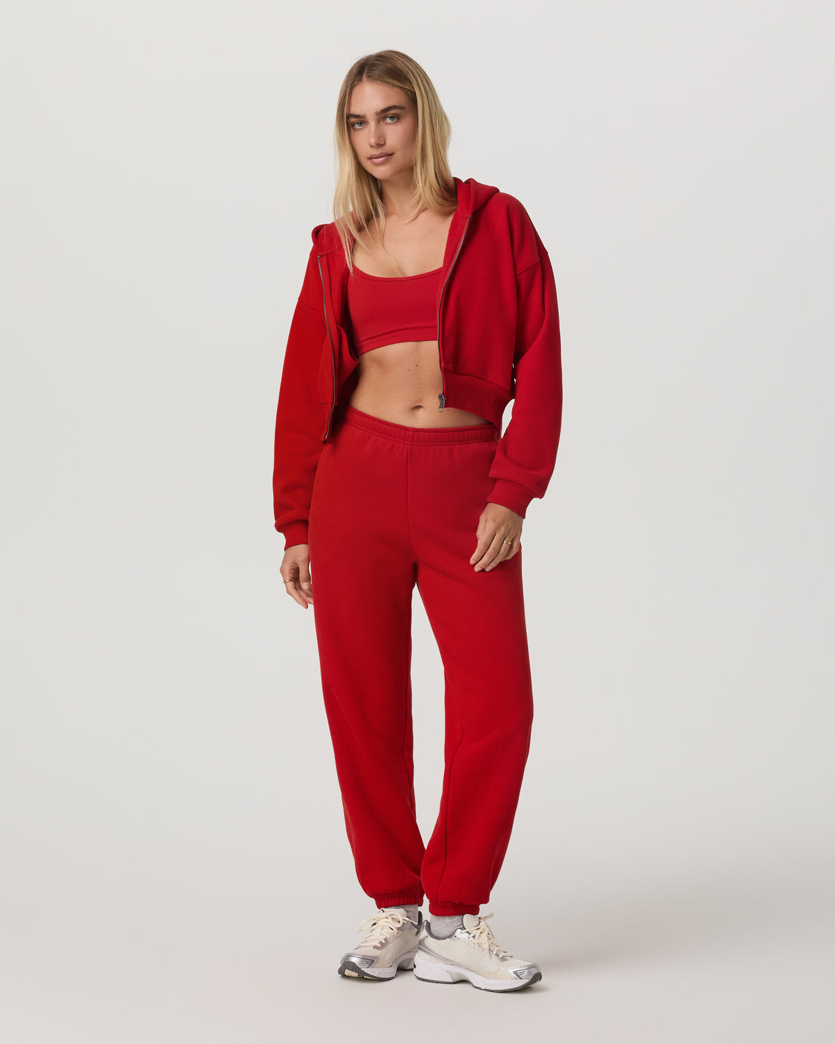 Restore Mini Full Zip Hoodie Women's Cherry Jacket | Vuori Outlet