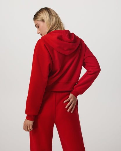 Restore Mini Full Zip Hoodie Women's Cherry Jacket | Vuori Outlet