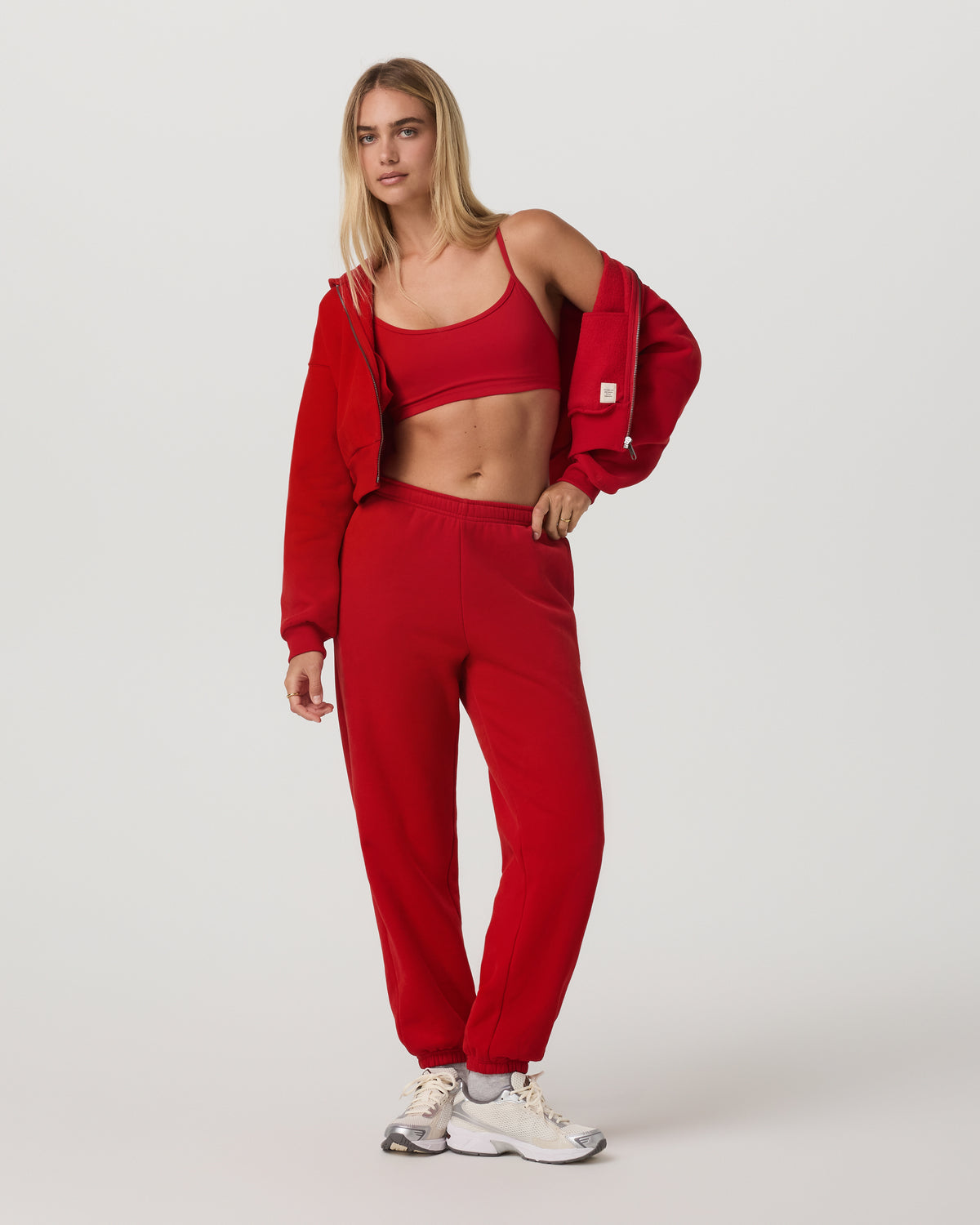 Restore Mini Full Zip Hoodie Women's Cherry Jacket | Vuori Outlet