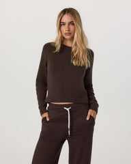 Émilie Cashmere Crew Women's Java Pullover | Vuori Discount