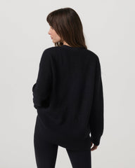 Alps Boyfriend Cardigan Women's Black Knit Sweater | Vuori Sale