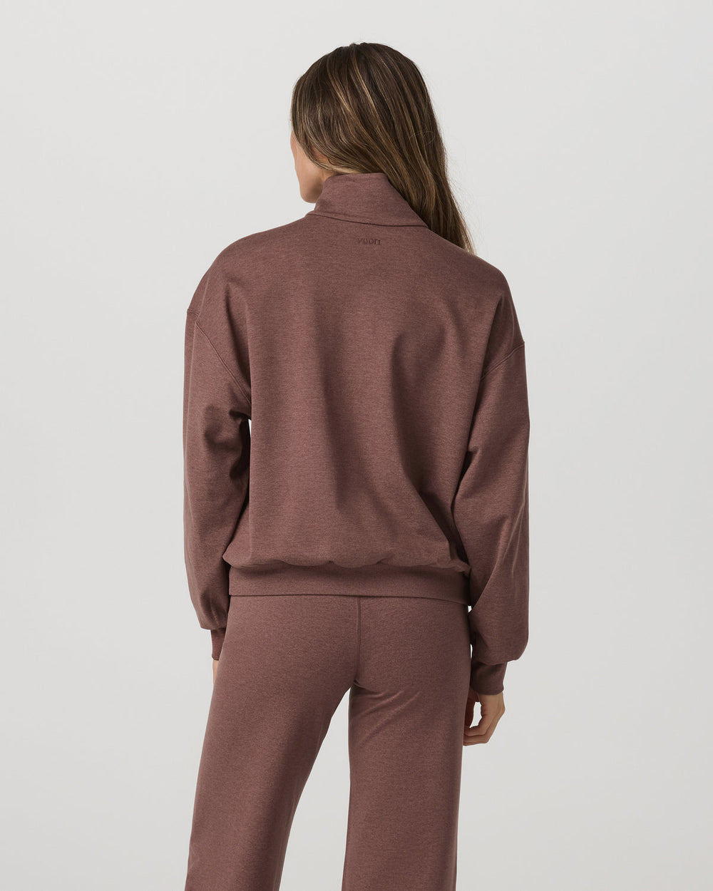 Granite Half Zip Women's Sable Heather Sweatshirt | Vuori On sale