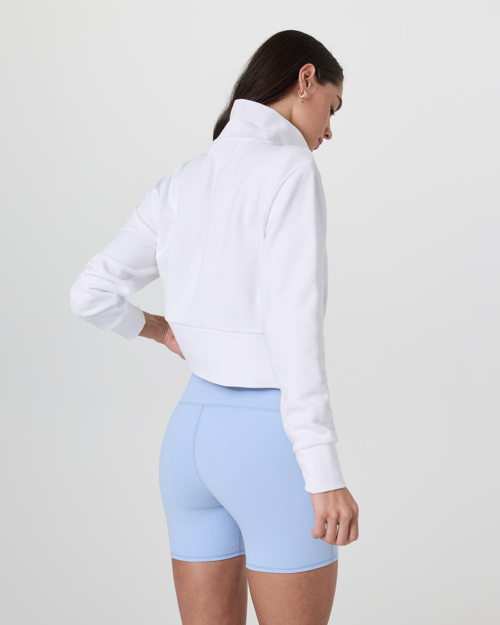 Sedona Cropped Half Zip White | Vuori On sale