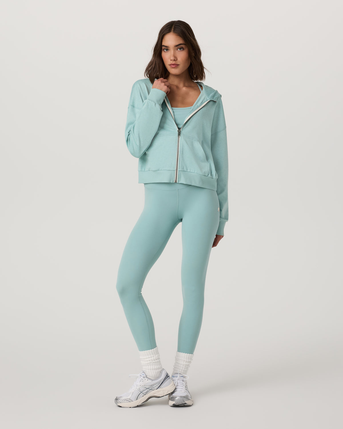 Halo Modern Full Zip Hoodie Sea Spray Heather | Vuori For sale