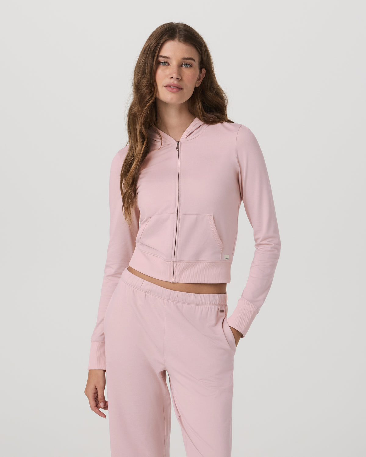 Halo Mini FZ Hoodie Women's Vintage Rose Hoodie | Vuori Online