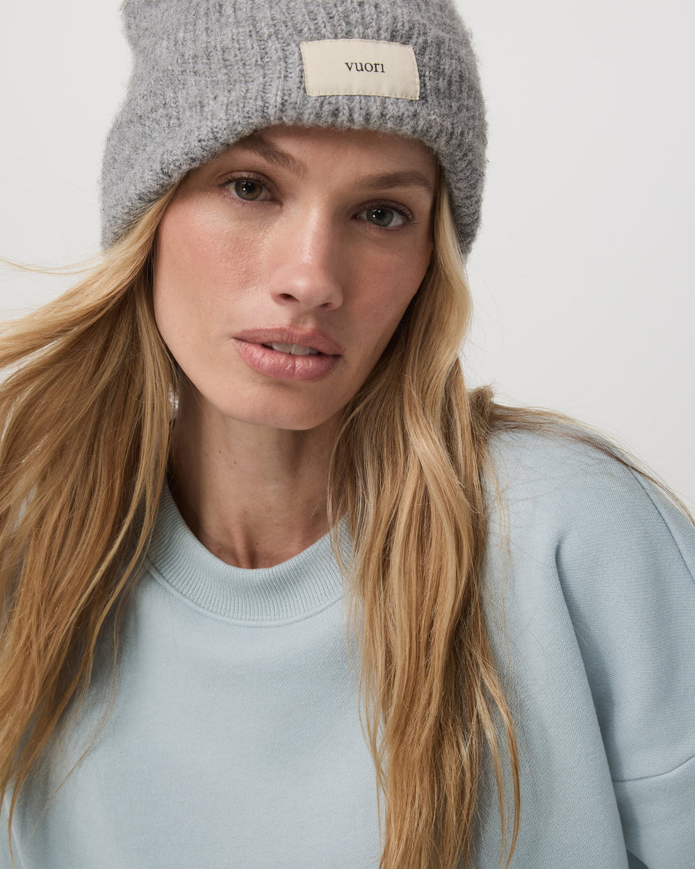 Restore Mini Crew Women's Blue Haze Crewneck | Vuori Sale