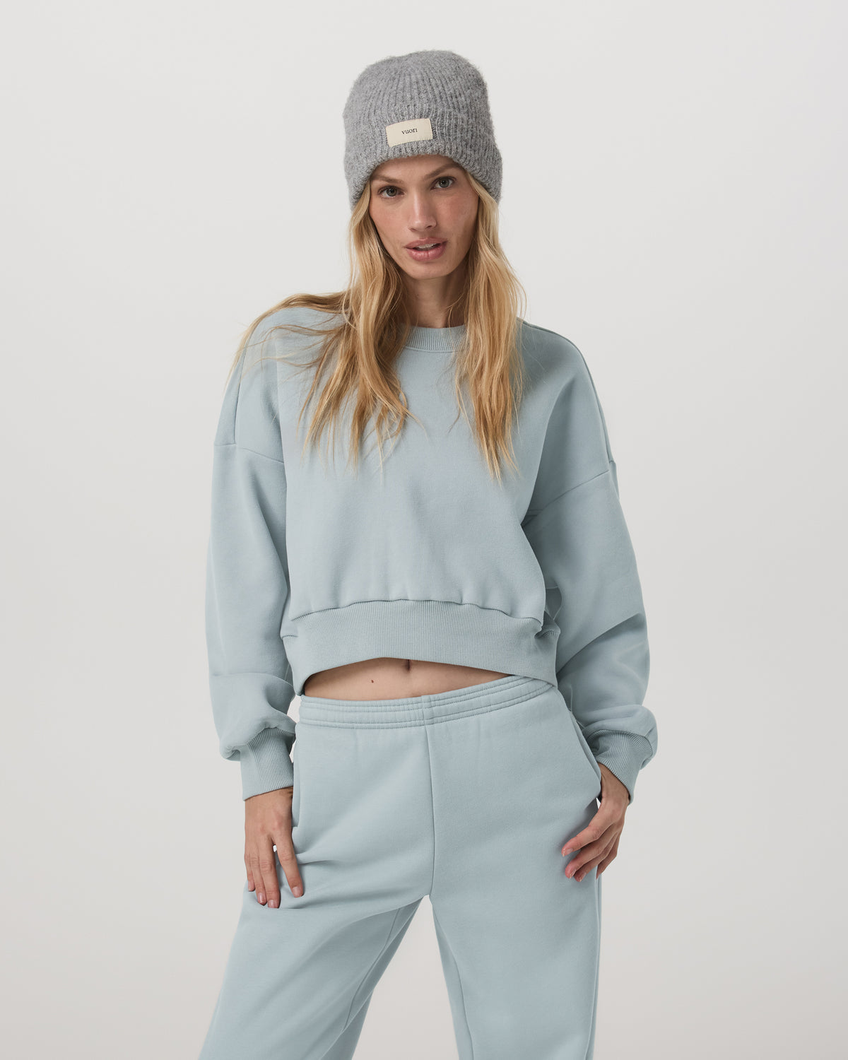 Restore Mini Crew Women's Blue Haze Crewneck | Vuori Sale