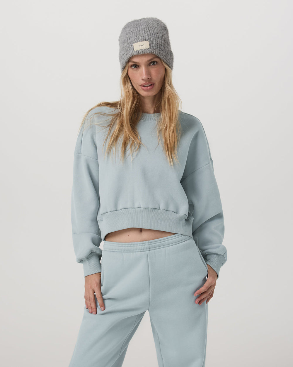 Restore Mini Crew Women's Blue Haze Crewneck | Vuori Sale