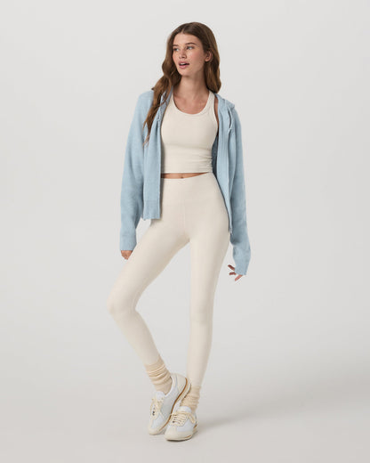 Émilie Cashmere Hoodie Women's Bluebell Zip | Vuori Outlet
