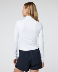 Studio Half Zip Women's White Athletic Pullover | Vuori Clothing