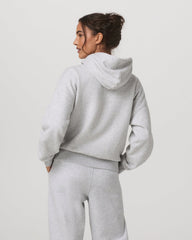 Restore Relaxed Half Zip Hoodie Pale Grey Jacket | Vuori On sale
