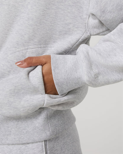 Restore Relaxed Half Zip Hoodie Pale Grey Jacket | Vuori On sale