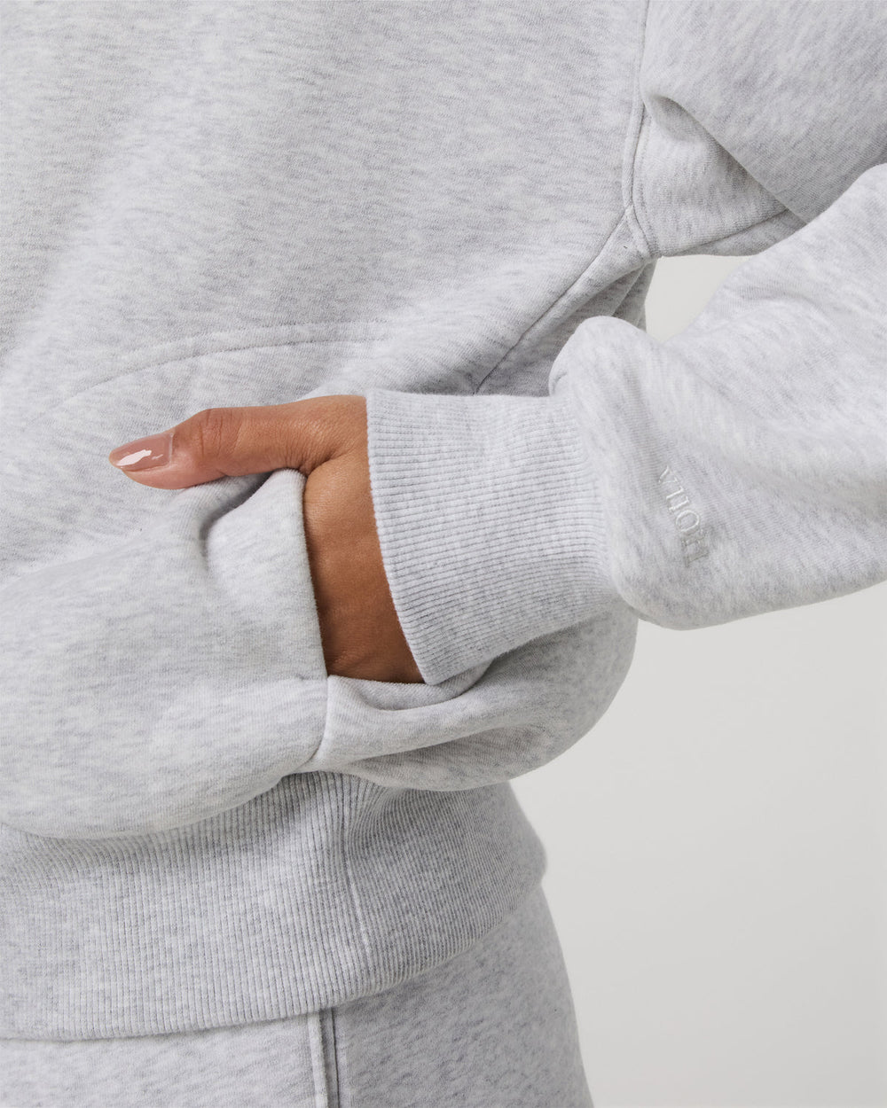 Restore Relaxed Half Zip Hoodie Pale Grey Jacket | Vuori On sale