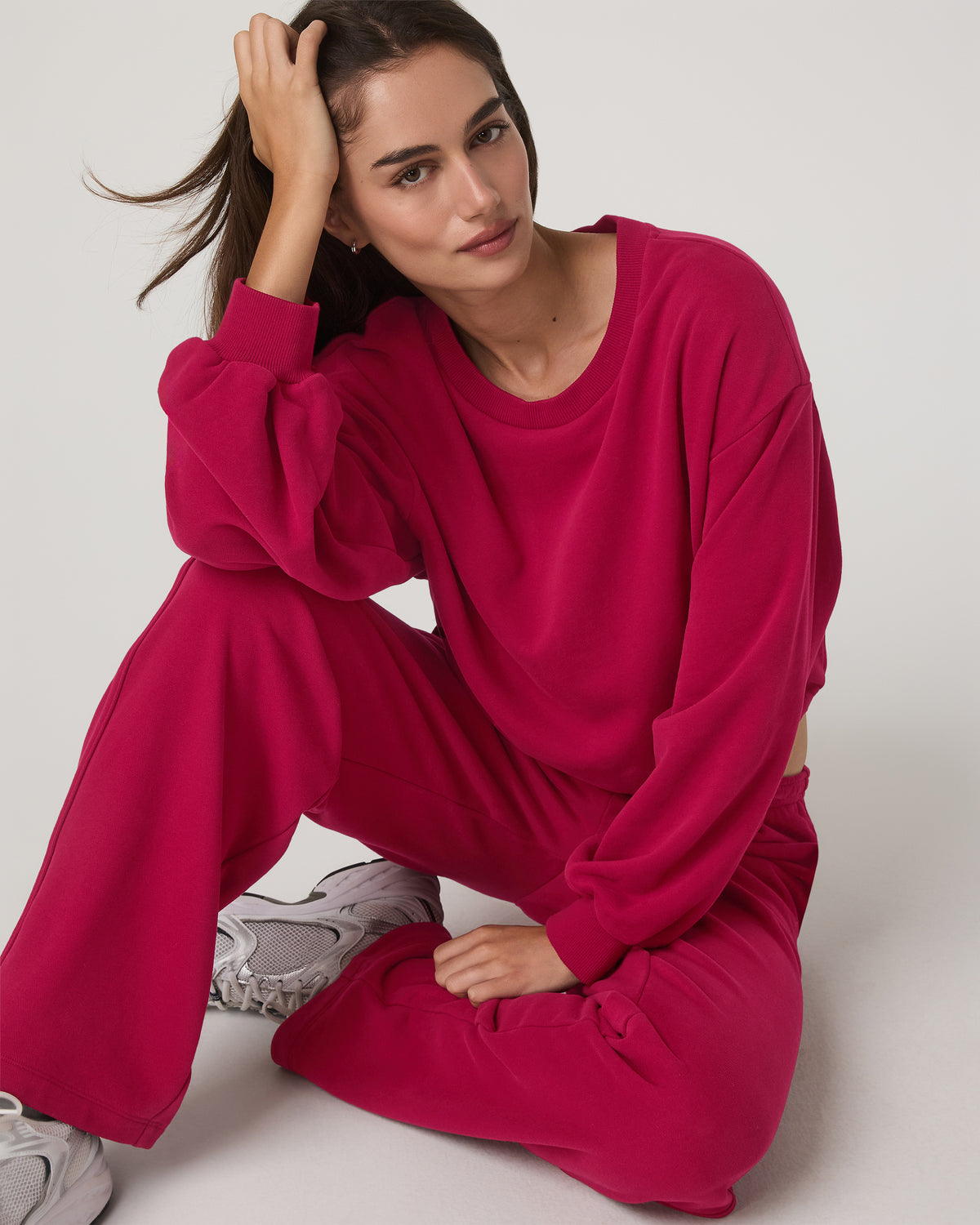 Sedona Bubble Crew Women's Strawberry Pullover Crewneck | Vuori Online