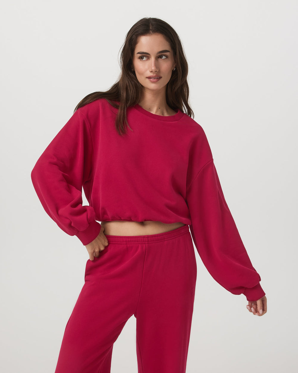 Sedona Bubble Crew Women's Strawberry Pullover Crewneck | Vuori Online