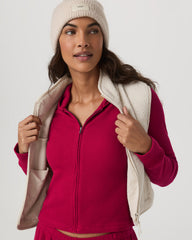 Waffle Full Zip Hoodie Women's Strawberry Hoodie | Vuori US