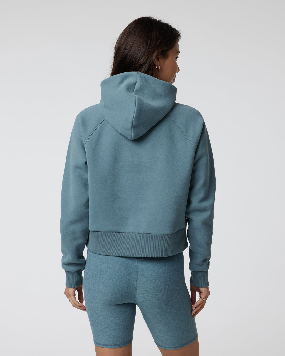 Restore Half Zip Hoodie Women's Smoke Blue Hoodie | Vuori Clothing