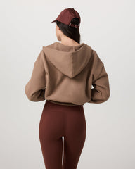 Restore Mini Full Zip Hoodie Women's Nutmeg Jacket | Vuori Sale