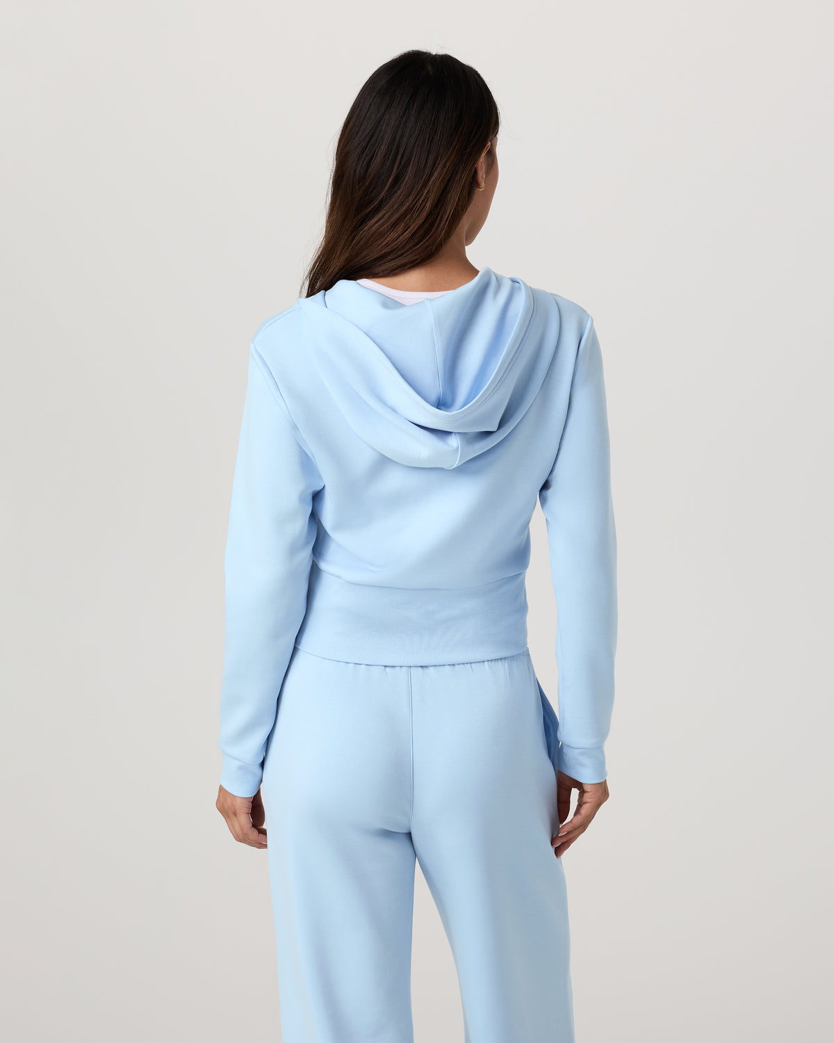 Compose Full Zip Hoodie Women's Crystal Blue Jacket | Vuori For sale