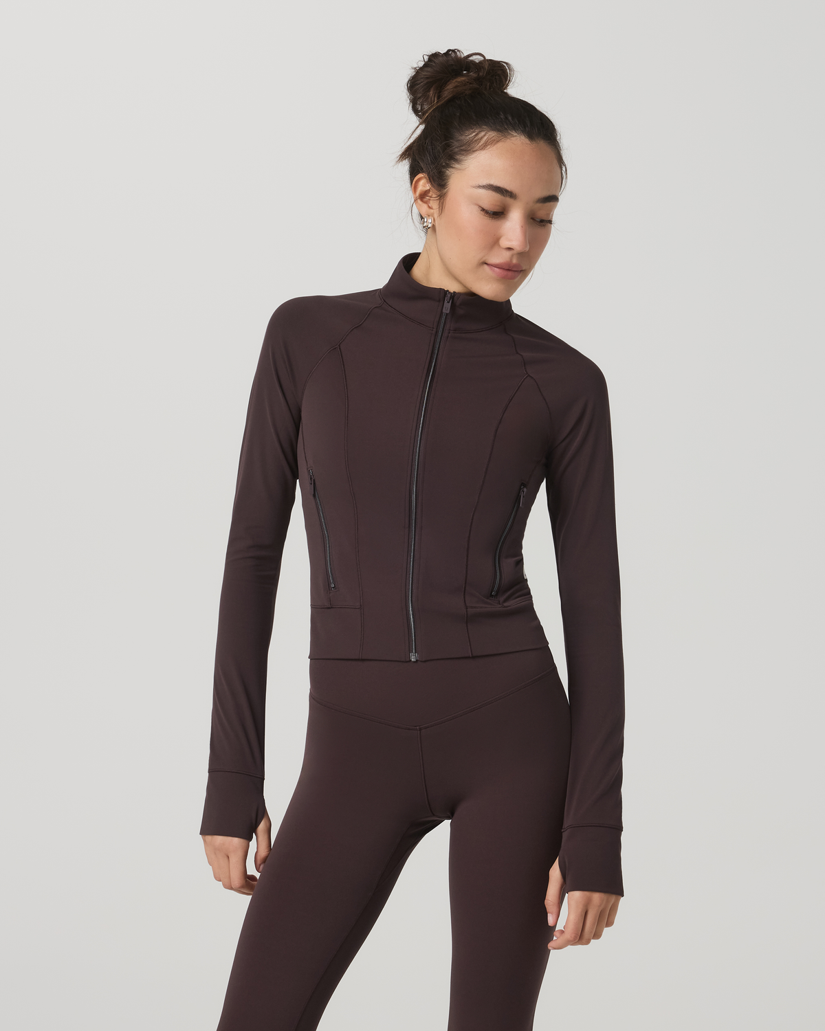 Vuori AllTheForm™ Fitness Jacket Women's French Roast Jacket | Vuori Outlet