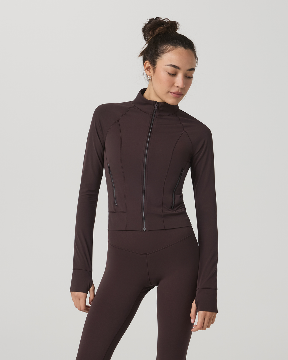 Vuori AllTheForm™ Fitness Jacket Women's French Roast Jacket | Vuori Outlet