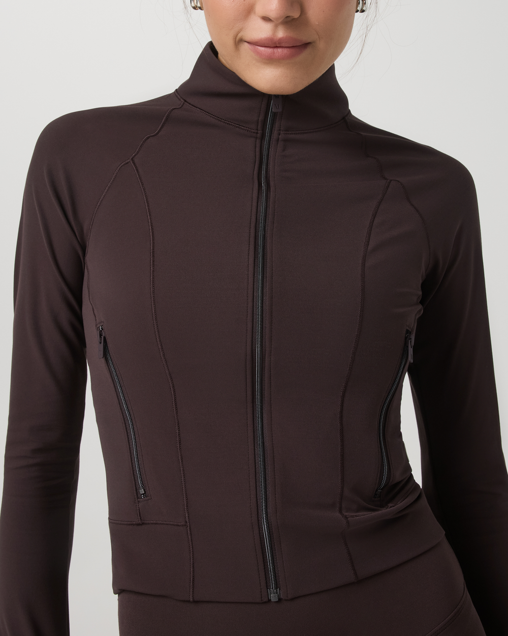Vuori AllTheForm™ Fitness Jacket Women's French Roast Jacket | Vuori Outlet