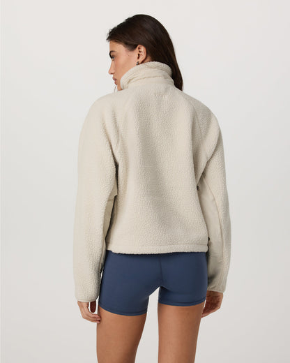 Alpine Jacket Women's Cozy Fleece Jacket in Bone | Vuori US
